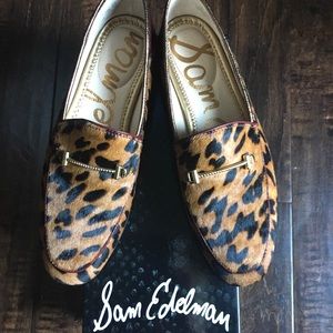 7.5M - Sam Edelman Leopard Loafers